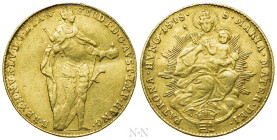 HUNGARY. Ferdinand V (1835-1848). GOLD Ducat (1848). Kremnitz