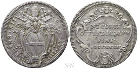 ITALY. Papal States. Clemens XII (1730-1740). Testone (1733/IV). Rome