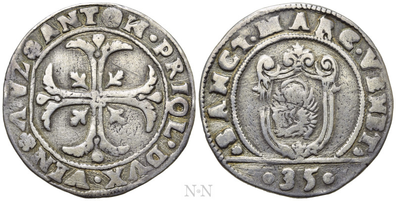 ITALY. Venice. Antonio Priuli (1618-1623). 1/4 Scudo. 

Obv: ANTON PRIOL DVX V...