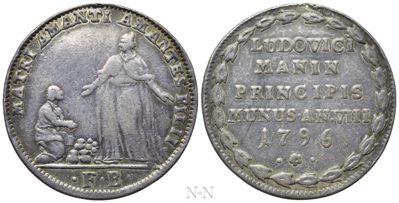 ITALY. Venice. Ludovico Manin (1789-1797). Osella (1796/VIII). 

Obv: MATRI AM...