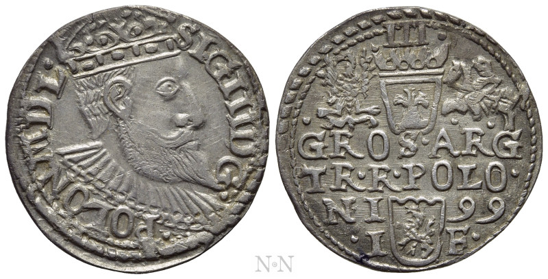 POLAND. Sigismund III Vasa (1587-1632). 3 Gröscher - Trojak (1599). Olkusz. 

...