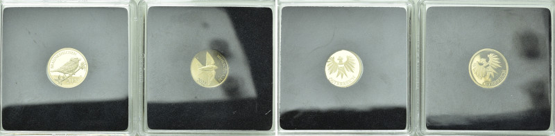 2 Modern GOLD Medals (Birds of the Year; AU 0.585; 0.585 gr. each) . 

Obv: ....