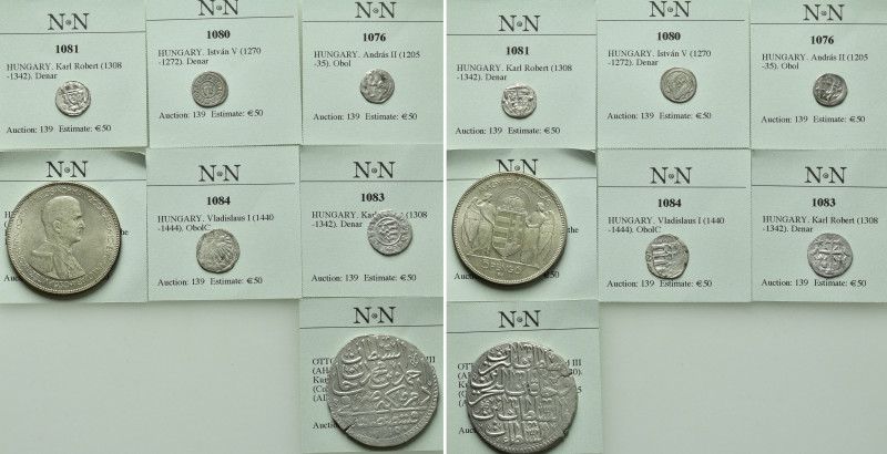 7 Medieval and Modern Coins. 

Obv: .
Rev: .

. 

Condition: See picture....