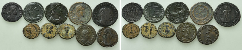 10 Roman Coins. 

Obv: .
Rev: .

. 

Condition: See picture.

Weight: g...