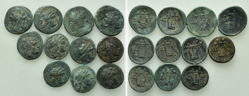 11 Bronze Coins of Lampsakos. 

Obv: .
Rev: .

. 

Condition: See picture...