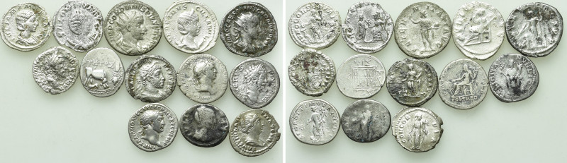 13 Roman and Greek Coins. 

Obv: .
Rev: .

. 

Condition: See picture.
...