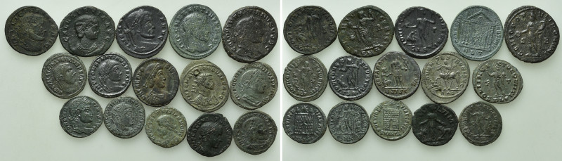 15 Roman Folles. 

Obv: .
Rev: .

. 

Condition: See picture.

Weight: ...