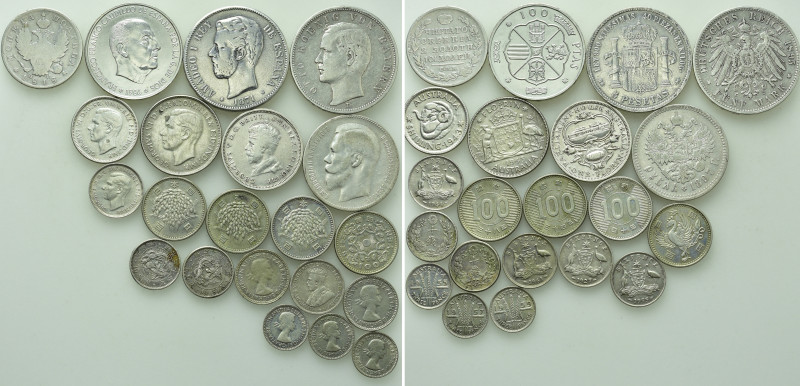 21 World Coins. 

Obv: .
Rev: .

. 

Condition: See picture.

Weight: g...