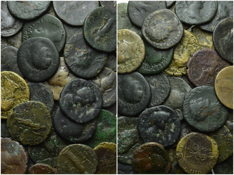 35 Roman Coins; Asses, Dupondii etc. 

Obv: .
Rev: .

. 

Condition: See ...