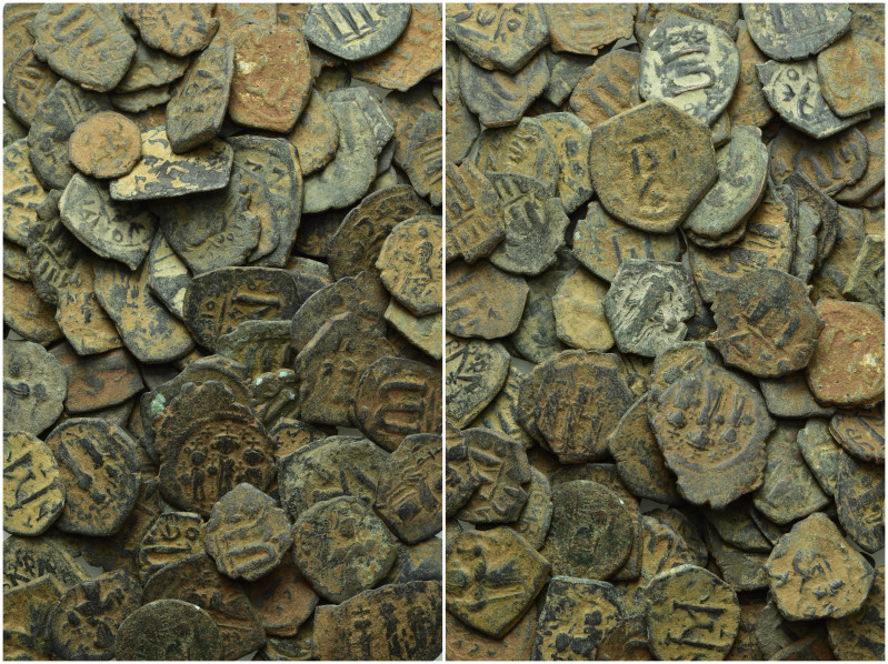 Circa 100 Early-Islamic and Byzantine Coins. 

Obv: .
Rev: .

. 

Conditi...