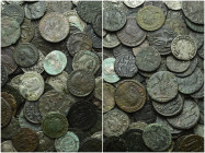 Circa 100 Late Roman Coins