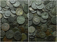 Circa 100 Late Roman Coins