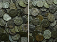 Circa 100 Late Roman Coins