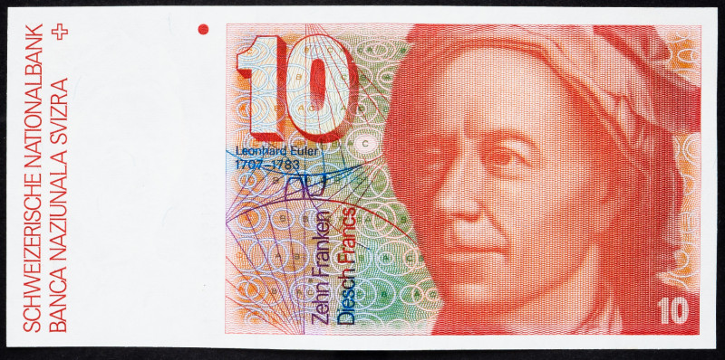 Switzerland 10 Francs 1986

P# 53f, N# 202359; # 86N832981; UNC