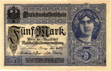 Germany - Empire 5 Mark 1917

P# 56b, N# 207554; # Y 12160959; AUNC