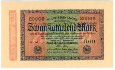 Germany - Weimar Republic 20000 Mark 1923

P# 85, N# 203613; # AMK 348391; UNC