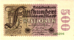 Germany - Weimar Republic 500 Millionen Mark 1923

P# 110g, N# 203604; # 128206; XF