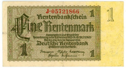 Germany - Third Reich 1 Rentenmark 1937

P# 173b, N# 203651; # J 05721866; VF