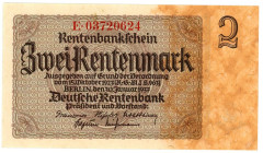 Germany - Third Reich 2 Rentenmark 1937

P# 174b, N# 203658 ; # E 03720624; UNC