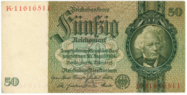 Germany - Third Reich 50 Reichsmark 1933 A

P# 182a, N# 203641 ; # K 11616511; XF