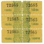 Germany - Third Reich 6 x Product Coupon 50 Gramms of Bread 20 th Century Uncut Sheet

# 72565; XF+