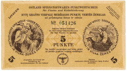 Germany - Third Reich Ostland Latvia 5 Punkte 1945

# 051426; VF