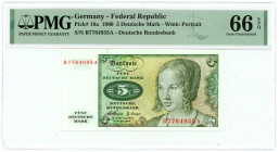 Germany - FRG 5 Mark 1960 PMG 66 EPQ Gem Uncirculated

P# 18a, N# 207879; # B 7764935 A