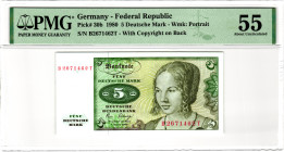 Germany - FRG 5 Deutsche Mark 1980 PMG 55 About Unc

P# 30b, N# 207879; # B 2671462 T