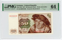 Germany - FRG 50 Mark 1977 PMG 64 Choice Uncirculated

P# 33b, N# 203583; #KG0092833K; UNC