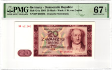 Germany - DDR 20 Mark 1964 PMG 67 EPQ Superb Gem Unc

P# 24a, N# 209131; # DV 461600