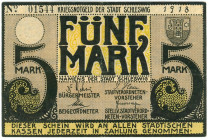 Germany - Weimar Republic Schlewig 5 Mark 1918

Geiger# 437.01b; # 01544; Now Schleswig-Holstein in Germany; XF