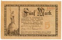 Germany - Weimar Republic Lippe 5 Mark 1918

Geiger# 321.03; # 15435; Now Lippe in Germany; UNC