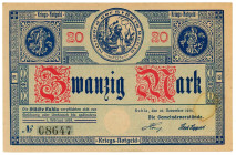 Germany - Weimar Republic Ruhla 20 Mark 1918

Geiger# 458.01; # 8647; Now Ruhla in Germnay; XF
