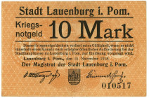 Germany - Weimar Republic Lauerburg 10 Mark 1918

Geiger# 310.02; # 10517; Now Elba in Germany; VF-