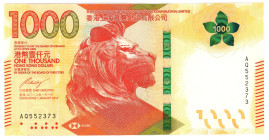 Hong Kong Hongkong & Shanghai Banking Corporation 1000 Dollars 2018 (ND)

P# 222, N# 249068; # AQ 552373; UNC