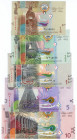 Kuwait 1/4 - 1/2 - 1 - 5 - 10 Dinars 2014

P# 29; 30; 31; 32; 33, UNC