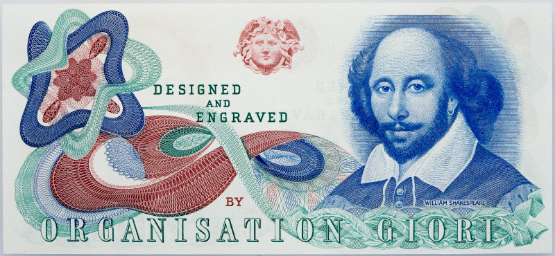 Great Britain Fantasy Note William Shakespeare 2000 th (ND)

Designed and Engr...