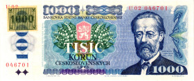 Czech Republic 1000 Korun 1993

P# 3a, N# 233731; # U 02 046701; AUNC+