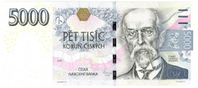 Czech Republic 5000 Korun 2009

P# 27, N# 252364; # C 26 086274; UNC
