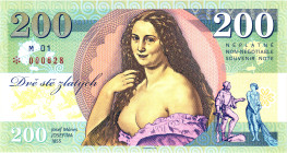 Czech Republic 200 Zlatych 2020 Specimen "Josef Mánes"

# M 01 000628; BUNC
