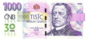 Czech Republic 1000 Korun 2023

N# 355638; # R 61 001575; UNC