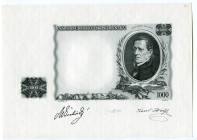 Czechoslovakia 1000 Korun 1934 Back Progress Proof

P# 26a, N# 277701; With Artist's Signatures, # 417 of 500; UNC