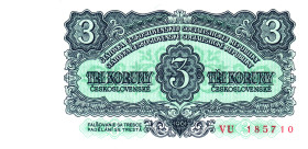 Czechoslovakia 3 Koruny 1961

P# 81a, N# 207313; # VU 185710; UNC