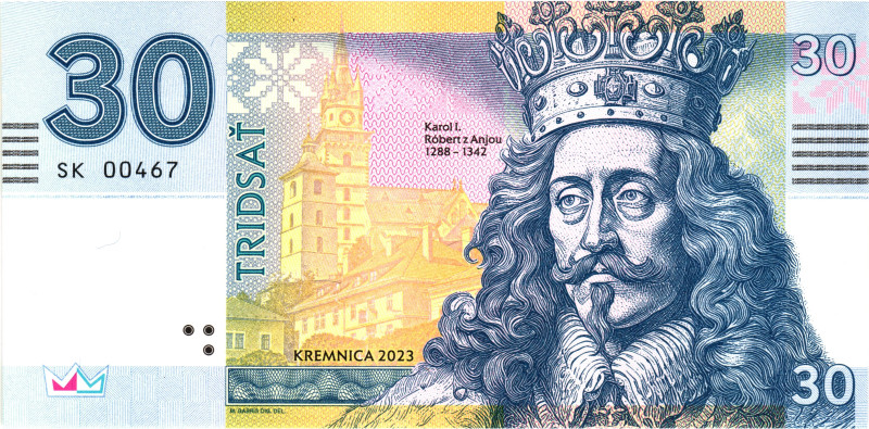 Slovakia Kremnica 30 2023 "King Karol I"

# SK 00467; BUNC