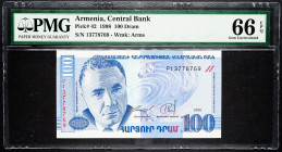 Armenia 100 Dram 1998 PMG 66EPQ Gem UNC

P# 42, N# 207843; # P13778769