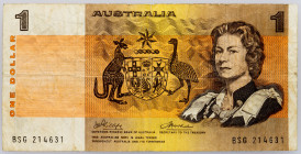 Australia 1 Dollar 1972 - 1973 (ND)

P# 37d, N# 202380; # BSG 214631; F