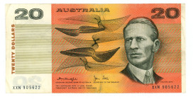 Australia 20 Dollars 1983 (ND)

P# 46d, N# 202395; # XXN 905622; XF