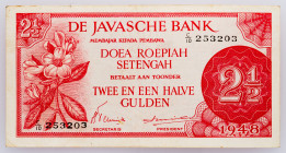 Netherlands East Indies 2 1/2 Gulden 1948

P# 99, N# 378259; # C/10 253203; AUNC
