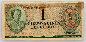 Netherlands New Guinea 1 Gulden 1950

P# 4, N# 212065; # BE 005367; VG