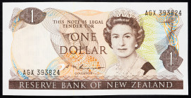 New Zealand 1 Dollar 1985 - 1989 (ND)

P# 168b, N# 206303; # AGX 393824; UNC